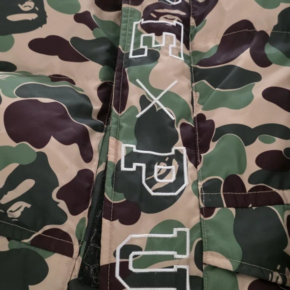 Bape FC Camouflage Jacket with Gold Logo